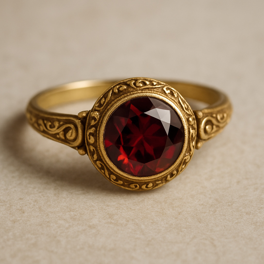 almandinring Foto