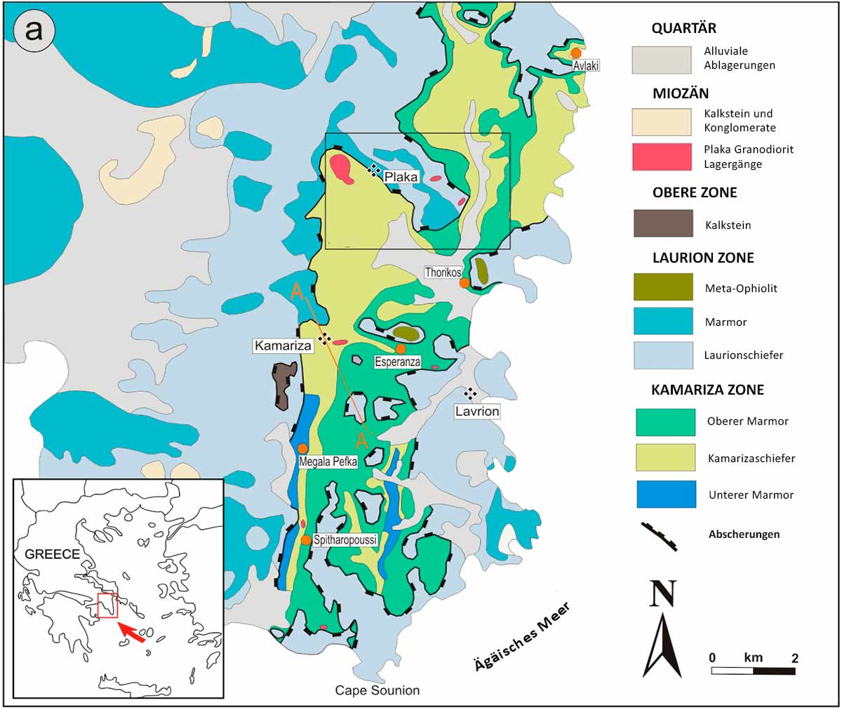 Geologische Karte Laurion