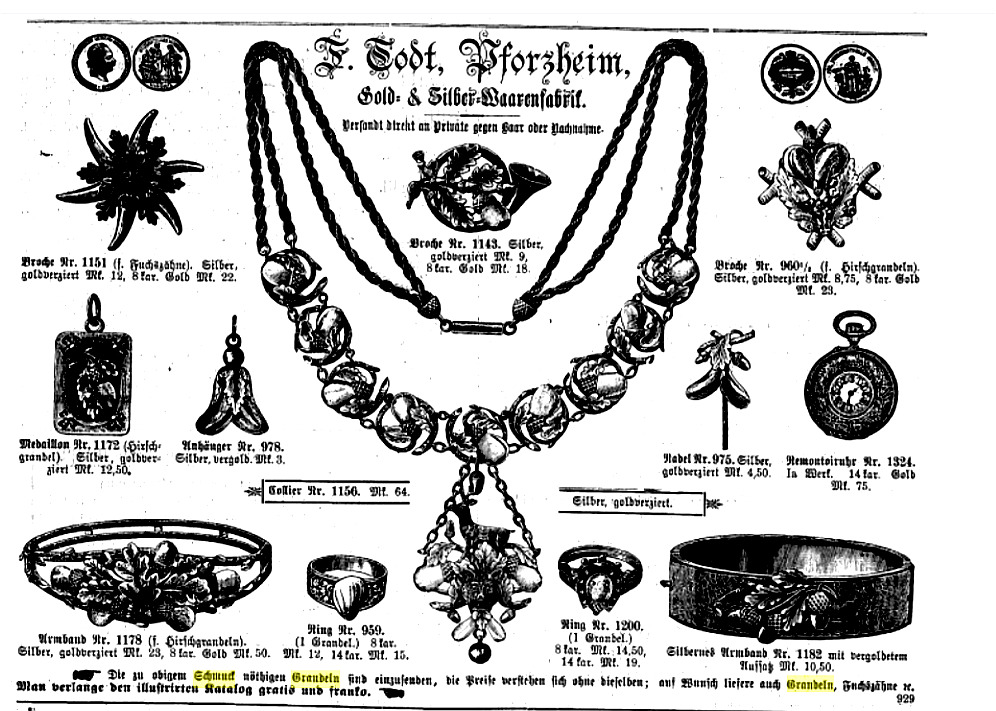 Grandeln Schmuck