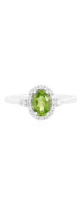 Peridot Silberring